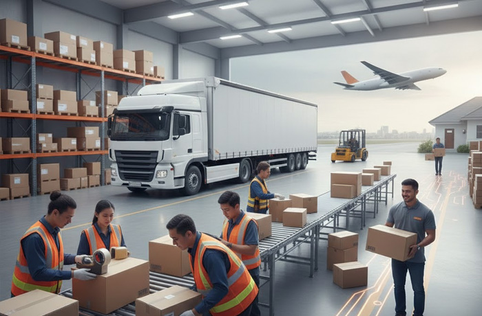 梱包・倉庫・配送の写真