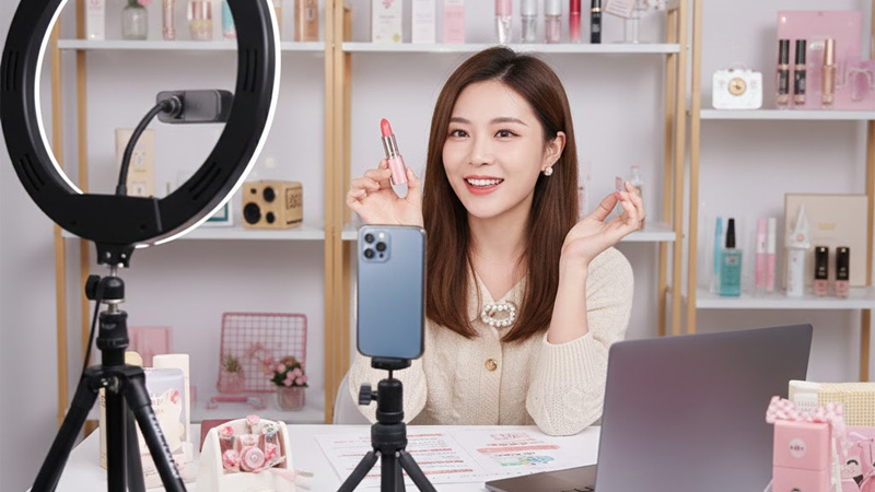 配信者育成・研修現場の写真